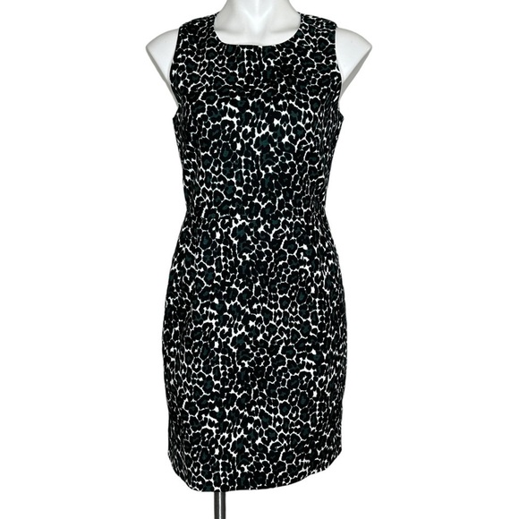 J. Crew Factory animal print sleeveless dress NWT 4 - Picture 2 of 7